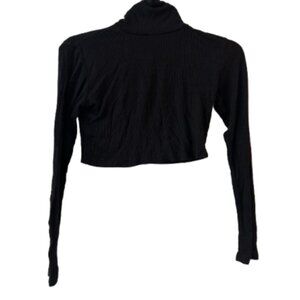 Love Charm Long Sleeve Turtleneck Crop Top